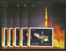 Інше Другое ^/--/^ Шарджа  Космос Блок 1972 БП ^_^^^ Шарджа Космос Блок 1972 БП - фото фото фото