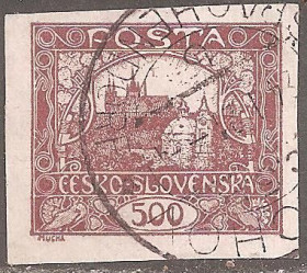 Чехословаччина Чехословакия ^/--/^ Чехословакия 1919 Sc.39 гаш. ^_^^^ Чехословаччина 1919 Sc.39 гаш. - фото фото фото