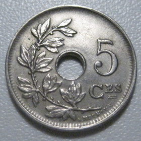 Бельгія Бельгия ^/--/^ Бельгія 5 сантимів 1923 року ROYAUME DE BELGIQUE 42178 ^_^^^ Бельгия 5 сантимов 1923 года ROYAUME DE BELGIQUE 42178 - фото фото фото