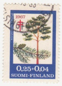 Скандинавія Скандинавия ^/--/^ Финляндия 1967 г. № 631 гашеная ^_^^^ Фінляндія 1967 р. No 631 гашена - фото фото фото