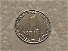Обігові Обиходные ^/--/^ 1 копійка 2008 рік Україна &amp;quot; Брак, Проточка Штемпеля Аверса Монети &amp;quot;  (583+) ^_^^^ 1 копейка 2008 год Украина &amp;quot; Брак, Сработка Штемпеля Аверса Монеты &amp;quot; (583+) - фото фото фото