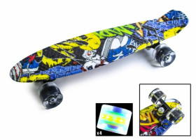 Дитячі ролики та скейти Детские ролики и скейты ^/--/^ Penny Board &amp;quot;Cool Draft&amp;quot; Joker Светящиеся колеса (716693028) ^_^^^ Penny Board &amp;quot;Cool Draft &amp;quot; Joker Світяться колеса (716693028) - фото фото фото