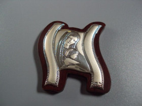 Ікони Иконы ^/--/^ Икона Божья матерь Богородица иконка серебро 925 проба Laminato Ag Италия высота 6 см №1 ^_^^^ Ікона Божа Матір Богородиця іконка срібло 925 проба Laminato Ag Італія висота 6 см No 1 - фото фото фото
