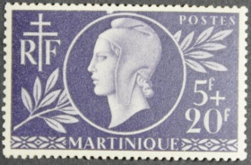 Інше Другое ^/--/^ Французские колонии Мартиника 1944 ^_^^^ Французькі колонії Мартініка 1944 - фото фото фото
