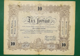 Угорщина Венгрия ^/--/^ Венгрия HUNGARY 10 форинтов 1848 революция. Фоновые фигуры вниз - Редкость! ^_^^^ Угорщина HUNGARY 10 форинтів 1848 революція. Фонові фігури вниз - рідкісність! - фото фото фото