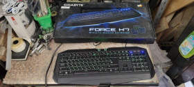 Клавіатури Клавиатуры ^/--/^ Игровая клавиатура с подсветкой Gigabyte GK-Force K /--/ 7 USB № 24140504 ^_^^^ Ігрова клавіатура з підсвічуванням Gigabyte GK-Force K /--/ 7 USB No 24140504 - фото фото фото