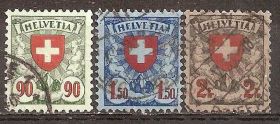 Швейцарія Швейцария ^/--/^ Швейцария 1924 Sc.200,202,203 used ^_^^^ Швейцарія 1924 Sc.200,202,203 used - фото фото фото