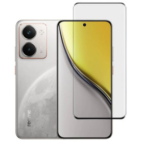 Чохли, бампера Чехлы, бампера ^/--/^ Захисне скло Fiji Premium для Realme P /--/ 3 Ultra закруглені краї та повне проклеювання чорний ^_^^^ Защитное стекло Fiji Premium для Realme P /--/ 3 Ultra закругленные края и полное проклеивание черный - фото фото фото