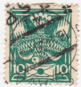 Чехословаччина Чехословакия ^/--/^ Чехословакия  1920 г..№ 167 гашеная ^_^^^ Чехословаччина 1920 р. No 167 гашена - фото фото фото