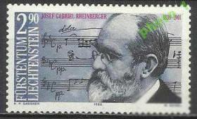 Інші країни Другие страны ^/--/^ Лихтенштейн 1989 музыка персона композитор 1 /--/ м. ^_^^^ Ліхтенштейн 1989 музика персона композитор 1 /--/ м. - фото фото фото