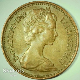 Єлизавета II (після ) Елизавета II (после ) ^/--/^ Великобритания 1 новый пенни, 1982 №100 ^_^^^ Велика Британія 1 новий пенні, 1982 No 100 - фото фото фото