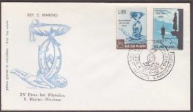 Європа Европа ^/--/^ Сан-Марино 1963 ИСКУССТВО СТАТУЭТКА СКУЛЬПТУРА ГАЗОВОЕ ОСВЕЩЕНИЕ ФОНАРЬ КПД Mi.774-775 ^_^^^ Сан-Марино 1963 МИСТЕЦТВО СТАТУЕТКА СКУЛЬПТУРА ГАЗОВЕ ОСВІЩЕННЯ ФОНАР КПД Mi.774-775 - фото фото фото