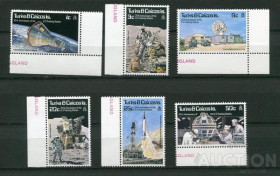 Освоєння космосу Освоение космоса ^/--/^ Тюрк и Кайкос  Turks &amp;amp; Caicos 1977 Mi 367-372 25 /--/ th anniversary of NASA station MNH ^_^^^ Тюрк і Кайкос Turks &amp;amp; Caicos 1977 Mi 367-372 25 /--/ th anniversary of NASA station MNH - фото фото фото