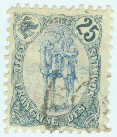 Франція Франция ^/--/^ Франция Колонии  (Сомали)1902  г. № 44 гашеная ^_^^^ Франція Колонії (Сомалі)1902 р. No 44 гашена - фото фото фото