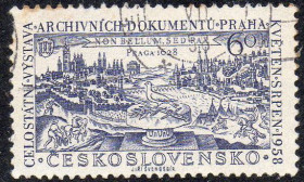 Чехословаччина Чехословакия ^/--/^ Чехословаччина 1958 - Національна виставка архівних документів  (Гб) ^_^^^ Чехословакия 1958 - Национальная выставка архивных документов (Гб) - фото фото фото