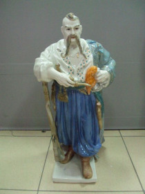 Статуетки, Скульптури, Фігурки, Фарфор Статуэтки, Скульптуры, Фигурки, Фарфор ^/--/^ Фигура фарфор полонное зхк Тарас Бульба необычный раскрас большой 47,5 см под реставрацию №10525 ^_^^^ Фігура фарфор сповнене зхк Тарас Бульба незвичайний розкрас великий 47,5 см під реставрацію No /--/ 10525 - фото фото фото
