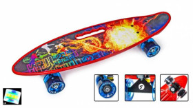 Дитячі ролики та скейти Детские ролики и скейты ^/--/^ Penny Board С Ручкой Scale Sports Geshen Светящиеся колеса (1476537874) ^_^^^ Penny Board З Ручкою Scale Sports Geshen Світяться колеса (1476537874) - фото фото фото