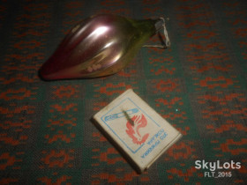 Ялинкові іграшки Ёлочные игрушки ^/--/^ Ёлочная игрушка : Зелено - красная сосулька . Период СССР ^_^^^ Йолкова іграшка : Зелено - червона бурулька . Період СРСР - фото фото фото