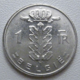 Бельгія Бельгия ^/--/^ Бельгія 1 франк 1988 року Belgie 42735 ^_^^^ Бельгия 1 франк 1988 года Belgie 42735 - фото фото фото