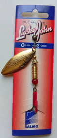 Воблери, принади Воблеры, приманки ^/--/^ Блесна вращающаяся Salmo Lucky John MAL 2 Gold  (новая) ^_^^^ Salmo Lucky John MAL 2 Gold (нова) - фото фото фото