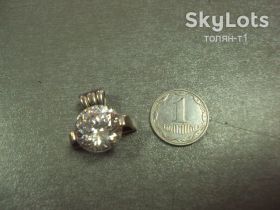 Інше Другое ^/--/^ кулон подвеска белая вставка серебро 925 проба вес 4,61 г ^_^^^ кулон підвіска біла вставка срібло 925 проба вага 4,61 г - фото фото фото