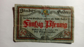 Інше Другое ^/--/^ Німеччина. Нотгельд. 50 пфенігів. 1918. ^_^^^ Германия. Нотгельд. 50 пфеннигов. 1918. - фото фото фото