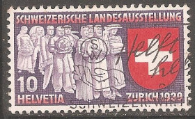 Швейцарія Швейцария ^/--/^ Швейцария 1939 Sc.250 used ^_^^^ Швейцарія 1939 Sc.250 used - фото фото фото