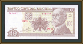Карибський басейн Карибский бассейн ^/--/^ Куба 10 песо 2018 P-117  (117 /--/ t) UNC ^_^^^ Куба 10 песо 2018 P-117 (117 /--/ t) UNC - фото фото фото