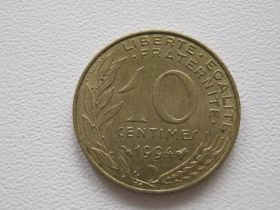 Франція Франция ^/--/^ Франция 10 сантимов 1994 года 15984 ^_^^^ Франція 10 сантимів 1994 15984 - фото фото фото