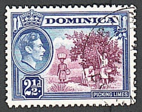 Острівні держави Островные государства ^/--/^ Доминика  (1938) Британская колония. сбор лайма ^_^^^ Домініка (1938) Британська колонія. збір лайма - фото фото фото