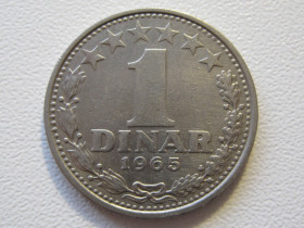 Югославія Югославия ^/--/^ Югославия 1 динар 1965 года #904 ^_^^^ Югославія 1 динар 1965 року #904 - фото фото фото