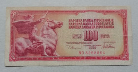 Югославія Югославия ^/--/^ ЮГОСЛАВИЯ 100 динар 1978 ^_^^^ ЮГОСЛАВІЯ 100 динар 1978 - фото фото фото