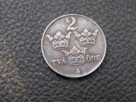 Швеція Швеция ^/--/^ 2 эре Швеция 1947 г железо ^_^^^ 2 ери Швеція 1947 р залізо - фото фото фото