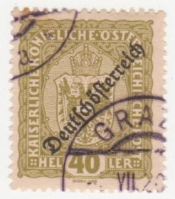 Австрія Австрия ^/--/^ Австрия  1918  г. № 259 гашеная ^_^^^ Австрія 1918 р. No 259 гашена - фото фото фото