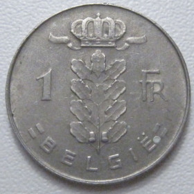 Бельгія Бельгия ^/--/^ Бельгія 1 франк 1971 року Belgie 42621 ^_^^^ Бельгия 1 франк 1971 года Belgie 42621 - фото фото фото