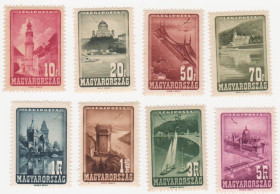Угорщина Венгрия ^/--/^ Венгрия 1947 г. № 989‑996 ** серия ^_^^^ Угорщина 1947 р. No 989‐996 ** серія - фото фото фото