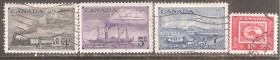 Північна Америка Северная Америка ^/--/^ Канада 1951 Sc.311-314 гаш. ПОЛНАЯ серия ^_^^^ Канада 1951 Sc.311-314 гаш. Повна серія - фото фото фото