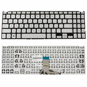 Клавіатури Клавиатуры ^/--/^ Клавиатура для ноутбука ASUS (X /--/ 509 series) rus, silver, без фрейма ^_^^^ Клавіатура для ноутбука ASUS (X /--/ 509 series) rus, silver, без фрейму - фото фото фото
