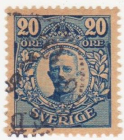 Інші країни Другие страны ^/--/^ Швеция 1911  г. № 74 гашеная ^_^^^ Швеція 1911 р. No 74 гашена - фото фото фото