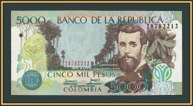 Колумбія Колумбия ^/--/^ Колумбия 5000 песо 2009 P-452  (452 /--/ к) UNC ^_^^^ Колумбія 5000 песо 2009 P-452 (452 /--/ к) UNC - фото фото фото