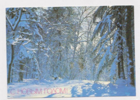 СРСР СССР ^/--/^ С НОВЫМ ГОДОМ  1987 г.  ЕРИН  чистая  ^_^^^ З Новим роком 1987 р. Єрин чиста - фото фото фото