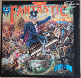 Платівки Пластинки ^/--/^ Elton John – Captain Fantastic And The Brown Dirt Cowboy  (DJM Records – 2407 101, Germany) poster, 2 booklets EX+/NM- ^_^^^ Elton John – Captain Fantastic And The Brown Dirt Cowboy (DJM Records – 2407 101, Germany) poster, 2 booklets EX+/NM- - фото фото фото