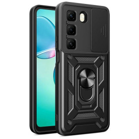 Чохли, бампера Чехлы, бампера ^/--/^ Чохол Fiji Camera Defence для Infinix Hot 50 (X /--/ 6882) бампер із захистом камери та підставкою Black ^_^^^ Чехол Fiji Camera Defence для Infinix Hot 50 (X /--/ 6882) бампер с защитой камеры и подставкой Black - фото фото фото