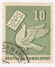НДР, ФРН ГДР, ФРГ ^/--/^ ФРГ 1956 г. № 137 гашеная ^_^^^ ФРН 1956 р. No 137 гашена - фото фото фото