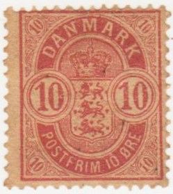 Скандинавія Скандинавия ^/--/^ Дания 1884 г. №  35  * ^_^^^ Данія 1884 р. No 35* - фото фото фото