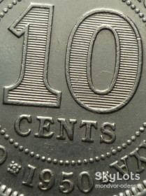 Британські колонії Британские колонии ^/--/^ Малайя 10 центов 1950 зл/м /--/ 2,0 ^_^^^ Малайя 10 центів 1950 зл/м /--/ 2,0 - фото фото фото