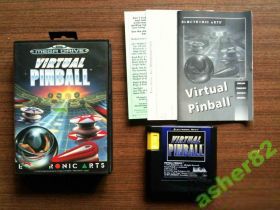 Диски з відеоіграми Диски с видеоиграми ^/--/^ Игра на Sega Mega Drive &amp;quot;Virtual Pinball&amp;quot;        (PAL) ^_^^^ Гра на Sega Mega Drive &amp;quot;Virtual Pinball &amp;quot; (PAL) - фото фото фото