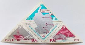 СРСР - СССР - ^/--/^ СССР 1966 10 лет советских исследований в Антарктике, MNH ^_^^^ СРСР 1966 10 років радянських досліджень в Антарктиці, MNH - фото фото фото