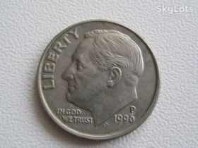 Обігові Обиходные ^/--/^ США 1 дайм (10 центов) 1996 года P #20286 ^_^^^ США 1 дайм (10 центів) 1996 року P #20286 - фото фото фото