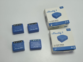 Реле Реле ^/--/^ Лот розумних реле Shelly 6 шт.: Shelly 1 Mini Gen /--/ 3, Shelly Plus 1 Mini та Shelly 1 ^_^^^ Лот умных реле Shelly 6 шт.: Shelly 1 Mini Gen /--/ 3, Shelly Plus 1 Mini и Shelly 1 - фото